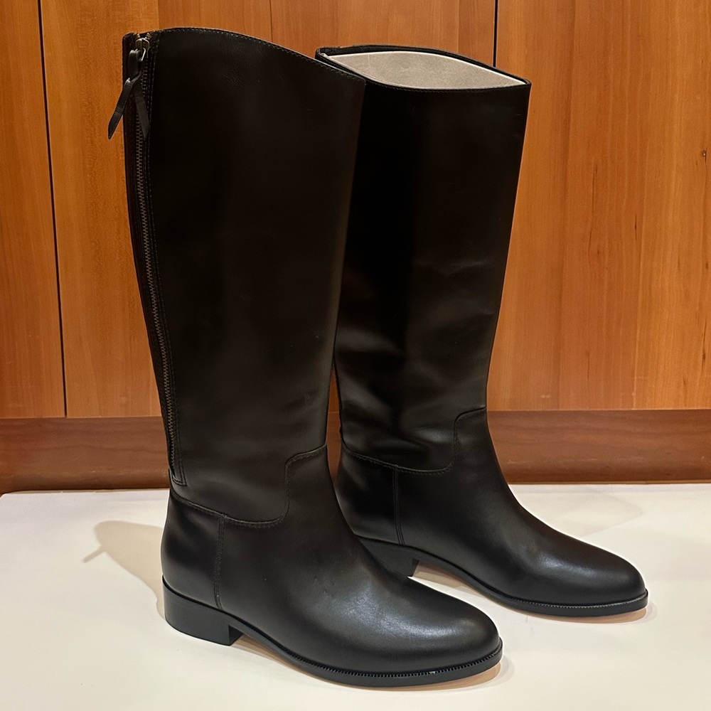 NWOT Cole Haan Black Knee-High Boots - Classic Minimalist - Picture 3 of 10